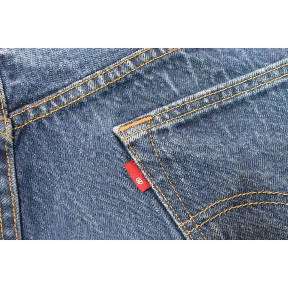 Levis 501 Original Fit Jeans Mens 38x34 Blue Straight Leg Button Fly Excellent